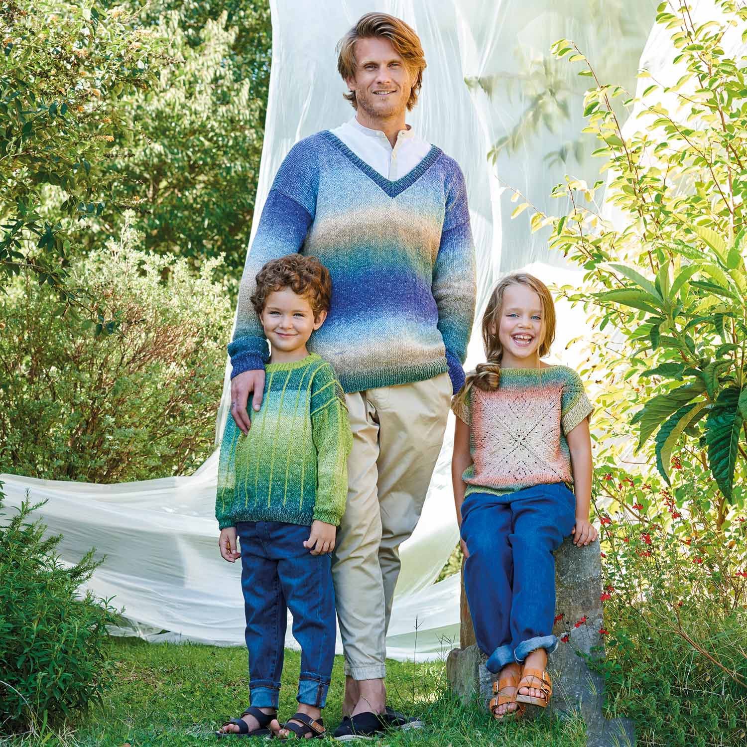 ✨ Combinando Katia Summer Tweed Degradé con otras lanas: Juega con texturas y colores