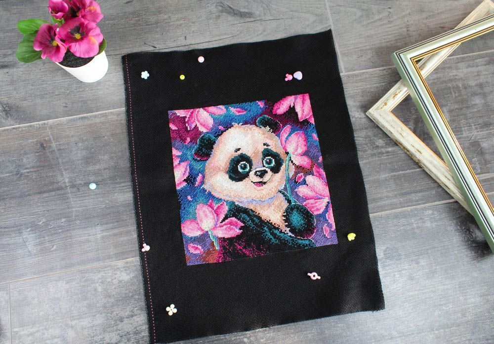 Kreuzstichset „Romantischer Panda“ SNV-831 MP Studia