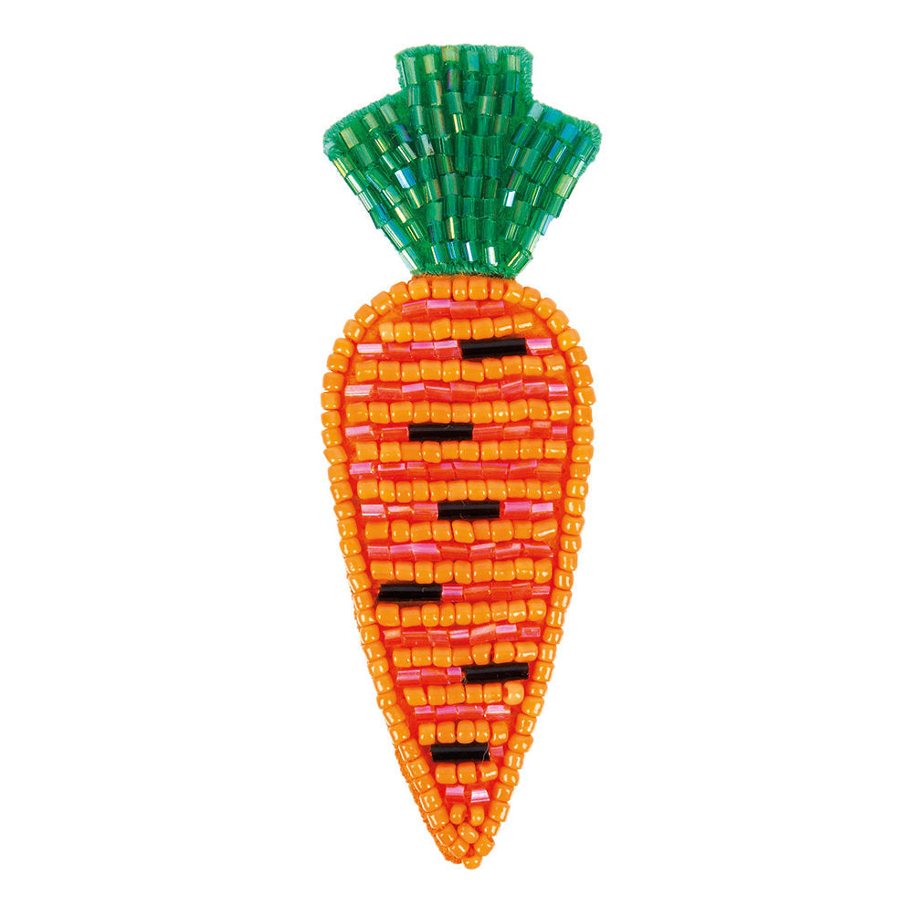 Kit Para Bordar con Abalorios Klart 10-015 "Broche Zanahoria"