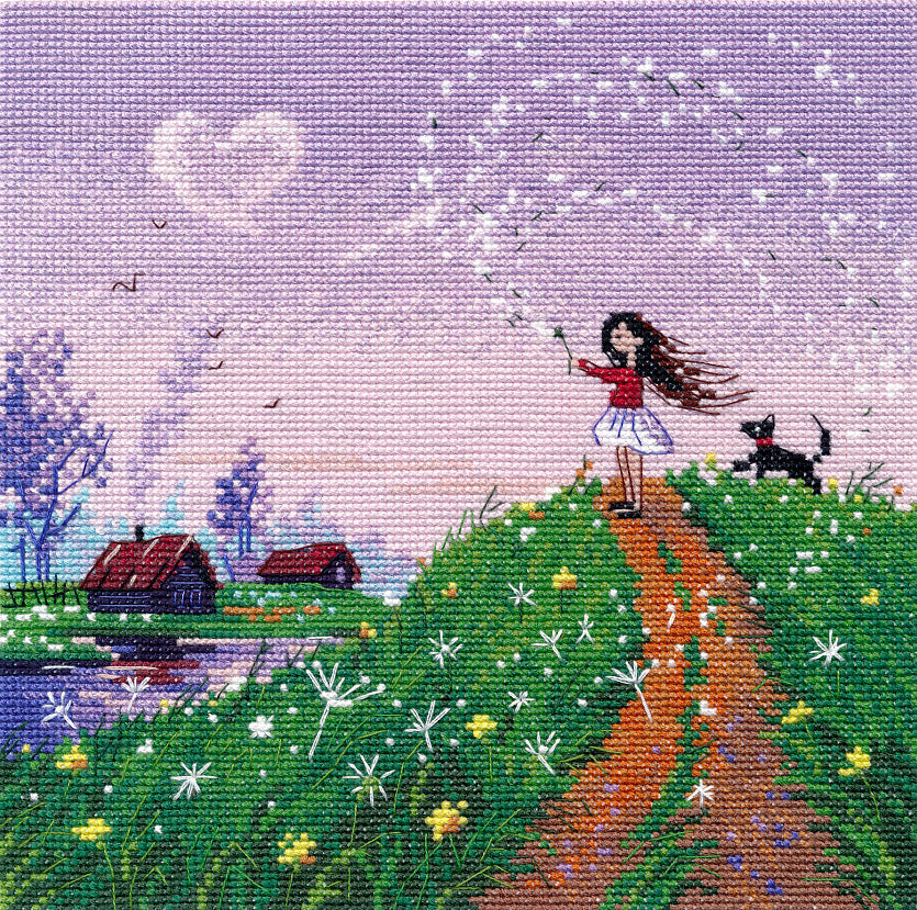 Kit de Punto de Cruz "Brisa de Primavera" S1675