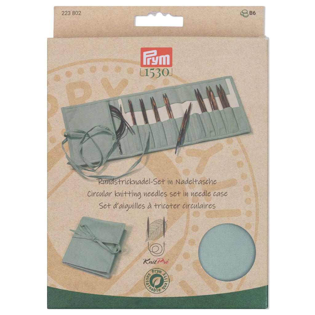 Set de Agujas Circulares Intercambiables Natural de Prym 223802: Tejido Versátil y Cómodo al Alcance de tus Manos