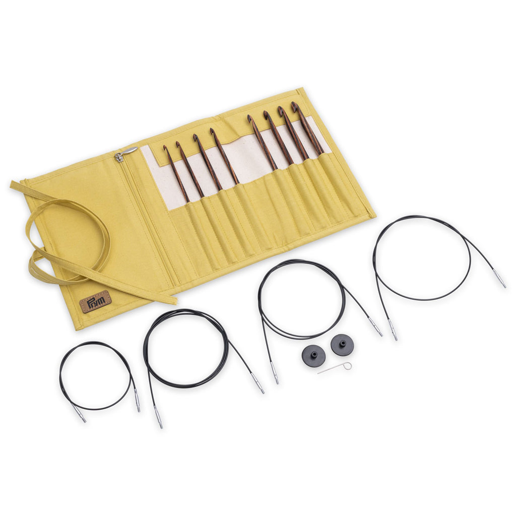 Set de Ganchillos Tunecinos Natural de Prym 223811: Explora la Técnica del Ganchillo Tunecino con Estilo y Precisión