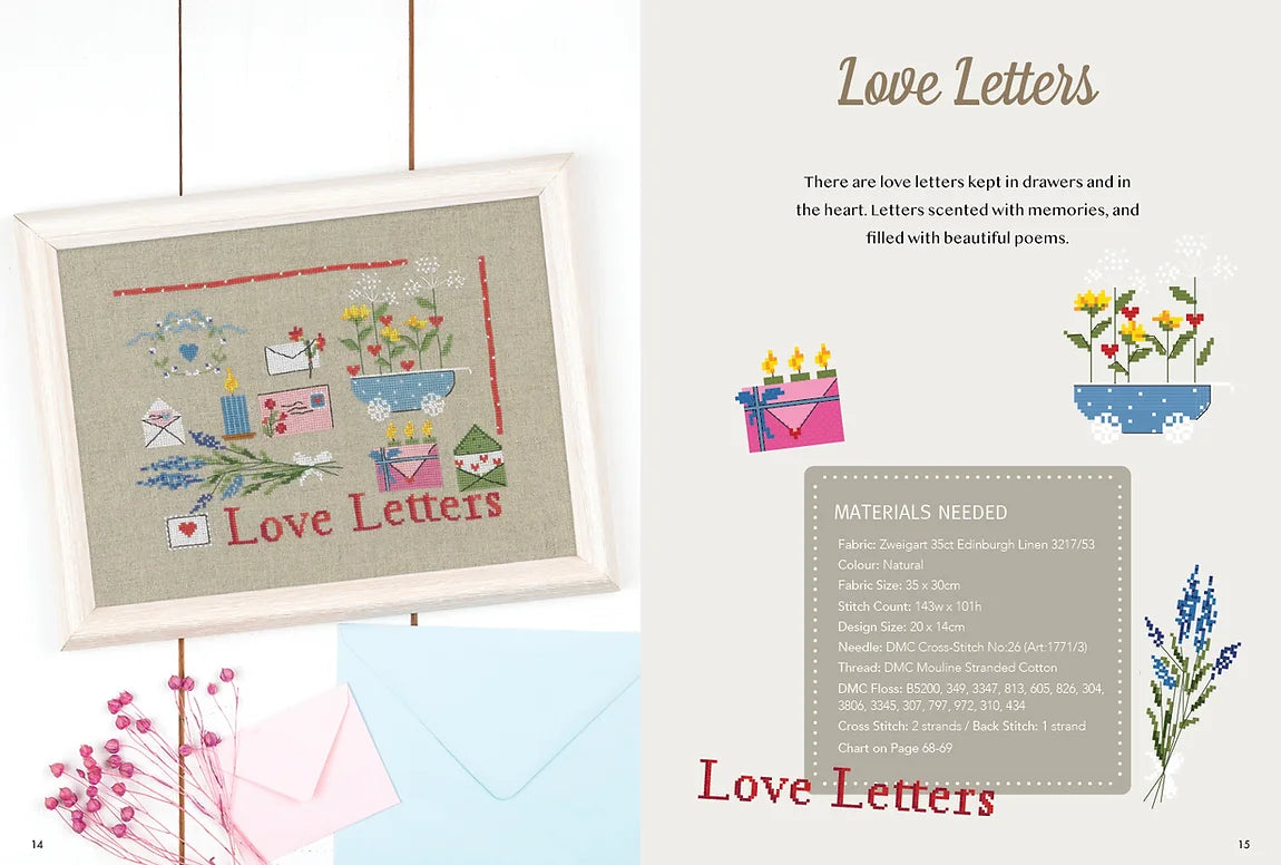 Revista Countryside Cross-Stitch, diseños de Lilli Violette - Tuve Editorial