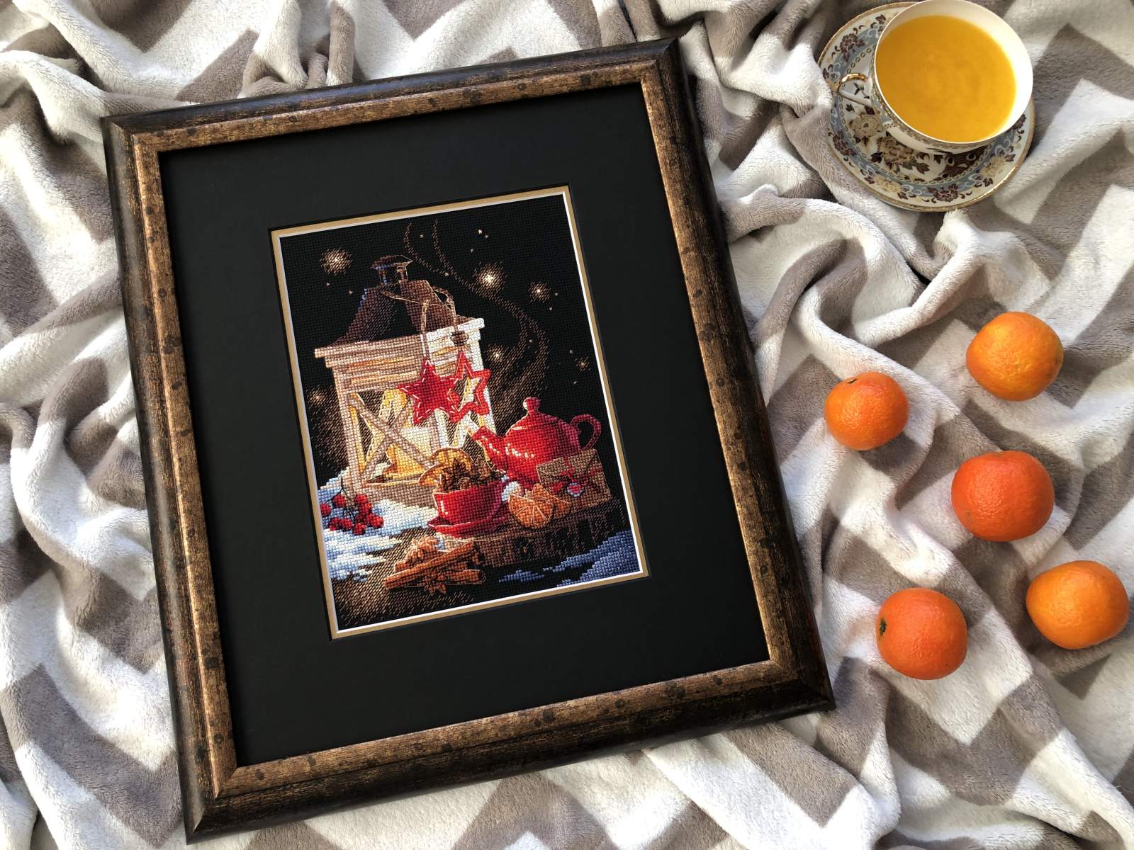Cross stitch kit "Winter Tea Time" 1977 Riolis