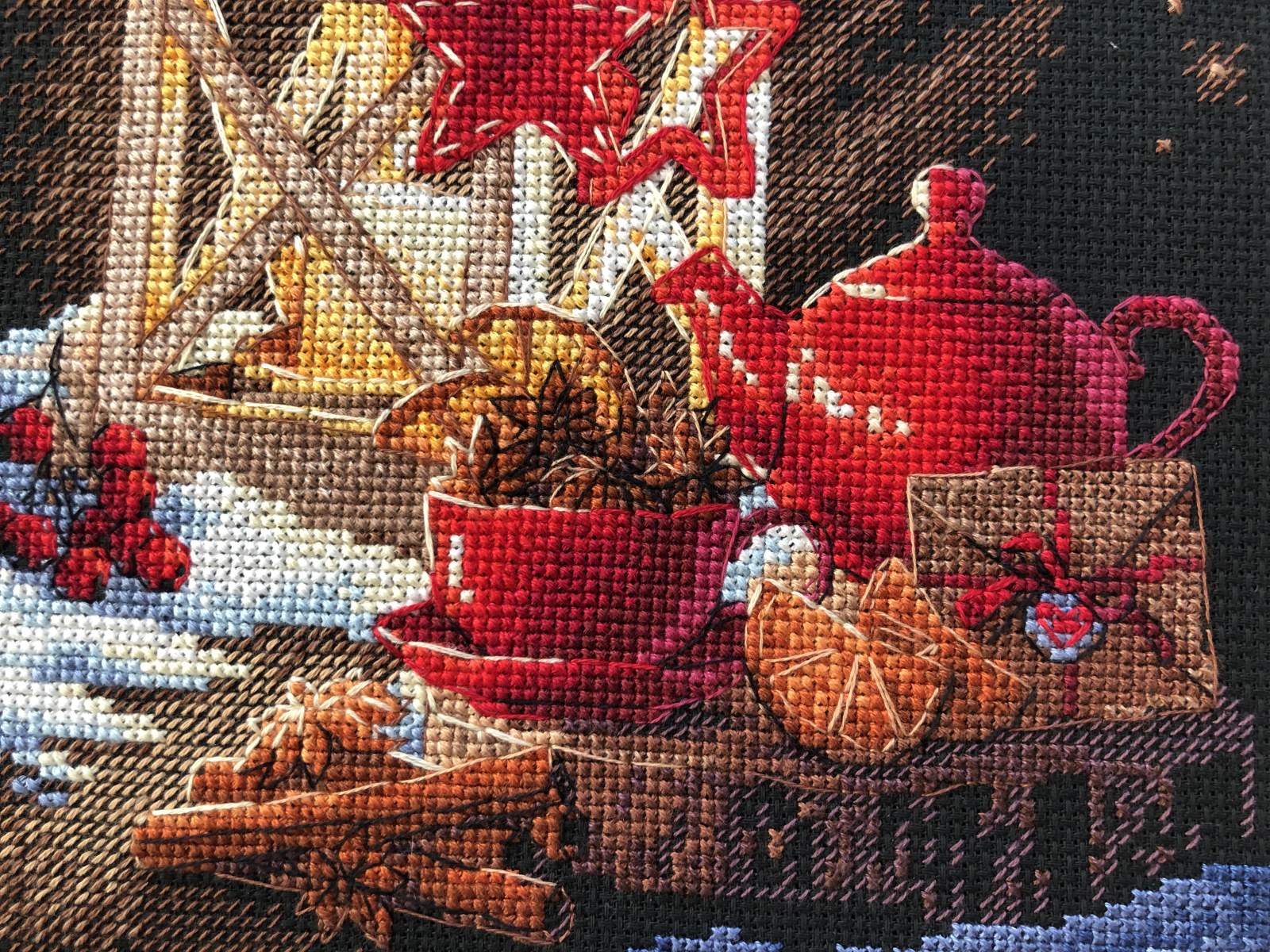 Cross stitch kit "Winter Tea Time" 1977 Riolis