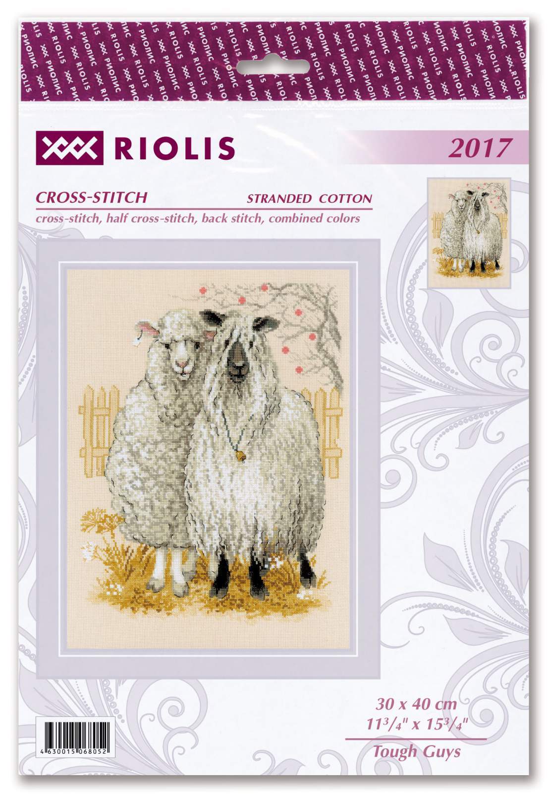 Riolis Cross Stitch Kit - Tough Guys, 2017