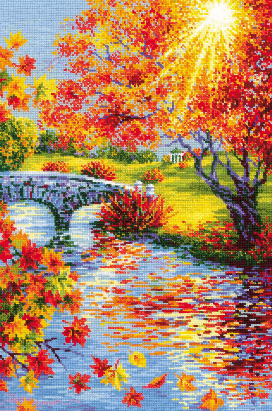 Cross Stitch Embroidery Kit - "Sunny Autumn" - Riolis 2031