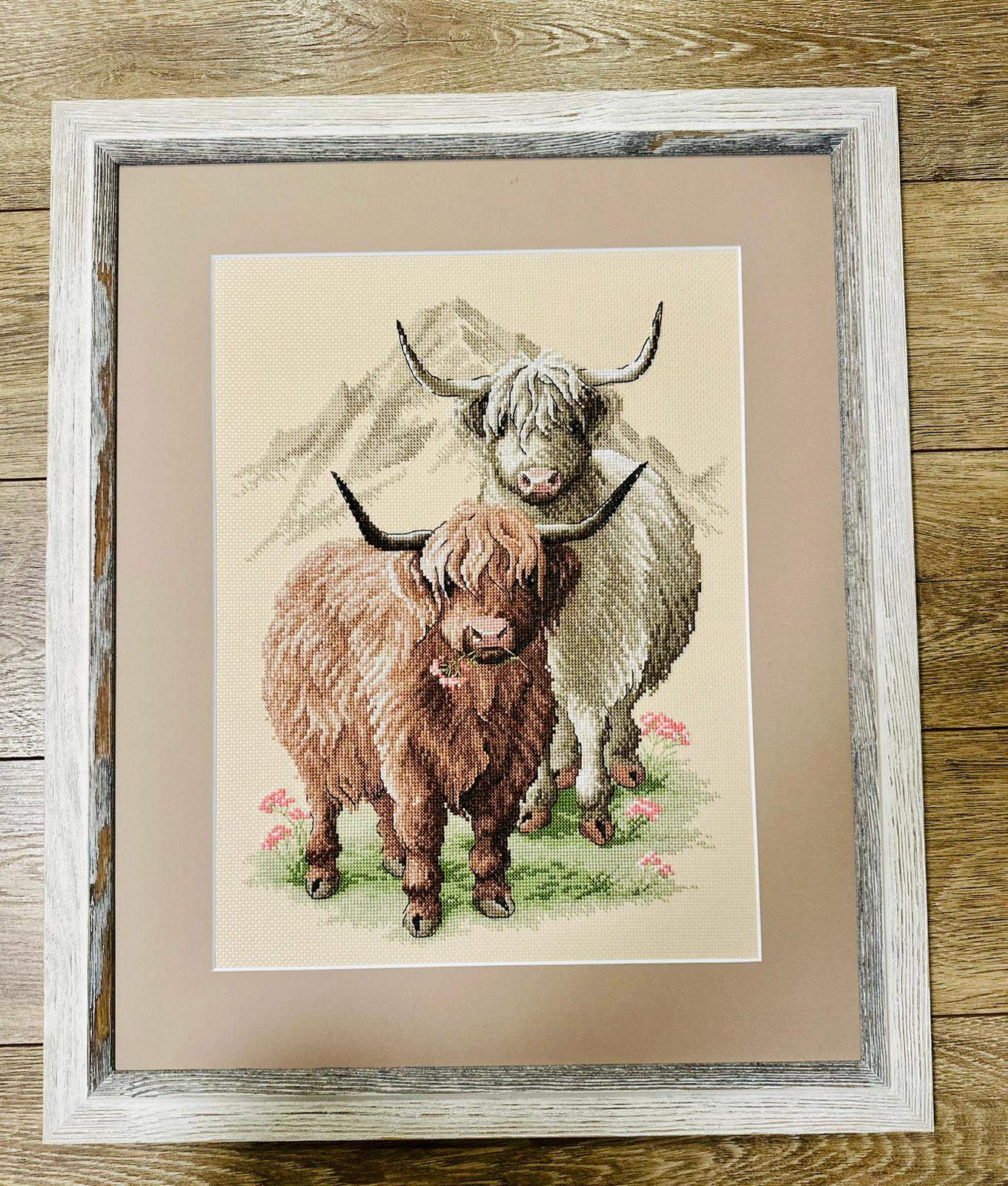 Cross Stitch Embroidery Kit - "Highland Buddies" - Riolis 2090