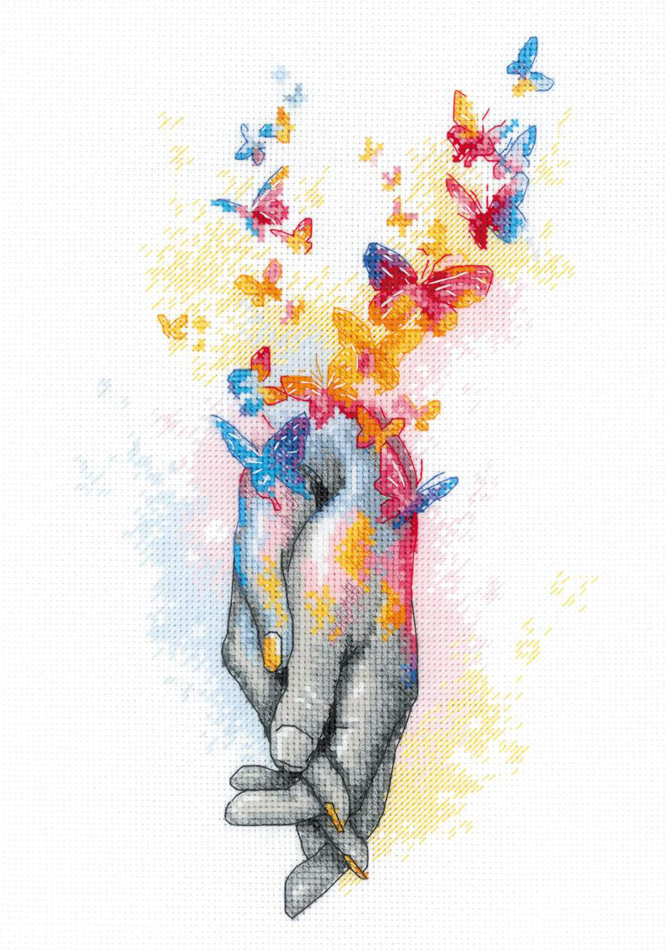 Cross Stitch Embroidery Kit - "Love is in the Air" - Riolis 2104