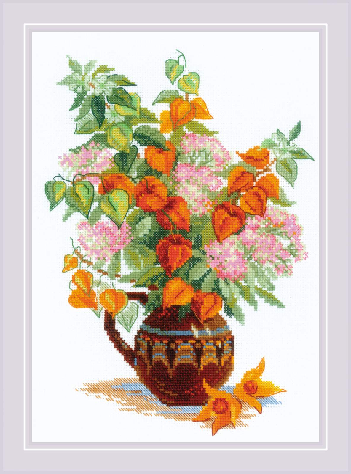 Riolis Cross Stitch Kit - Bouquet with Physalis, 2086