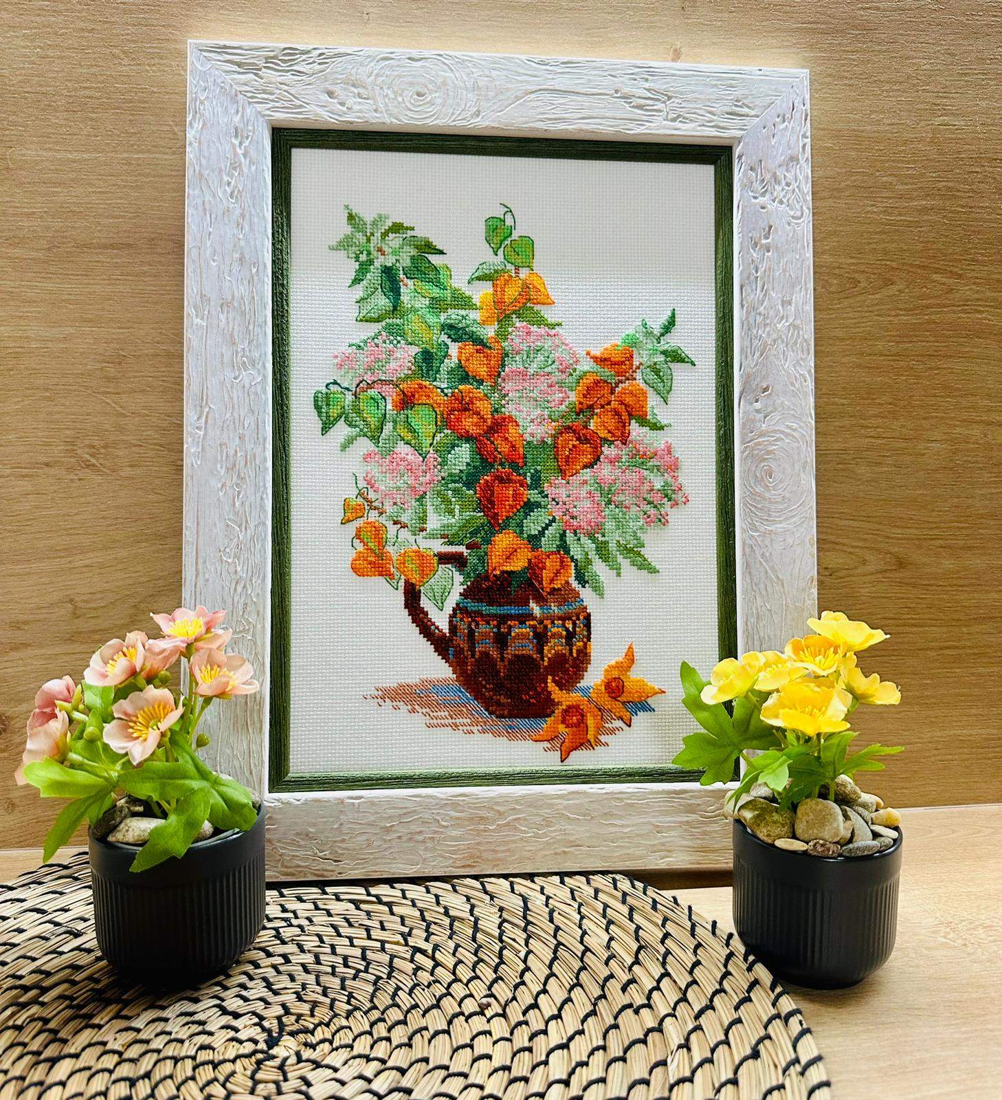 Riolis Cross Stitch Kit - Bouquet with Physalis, 2086