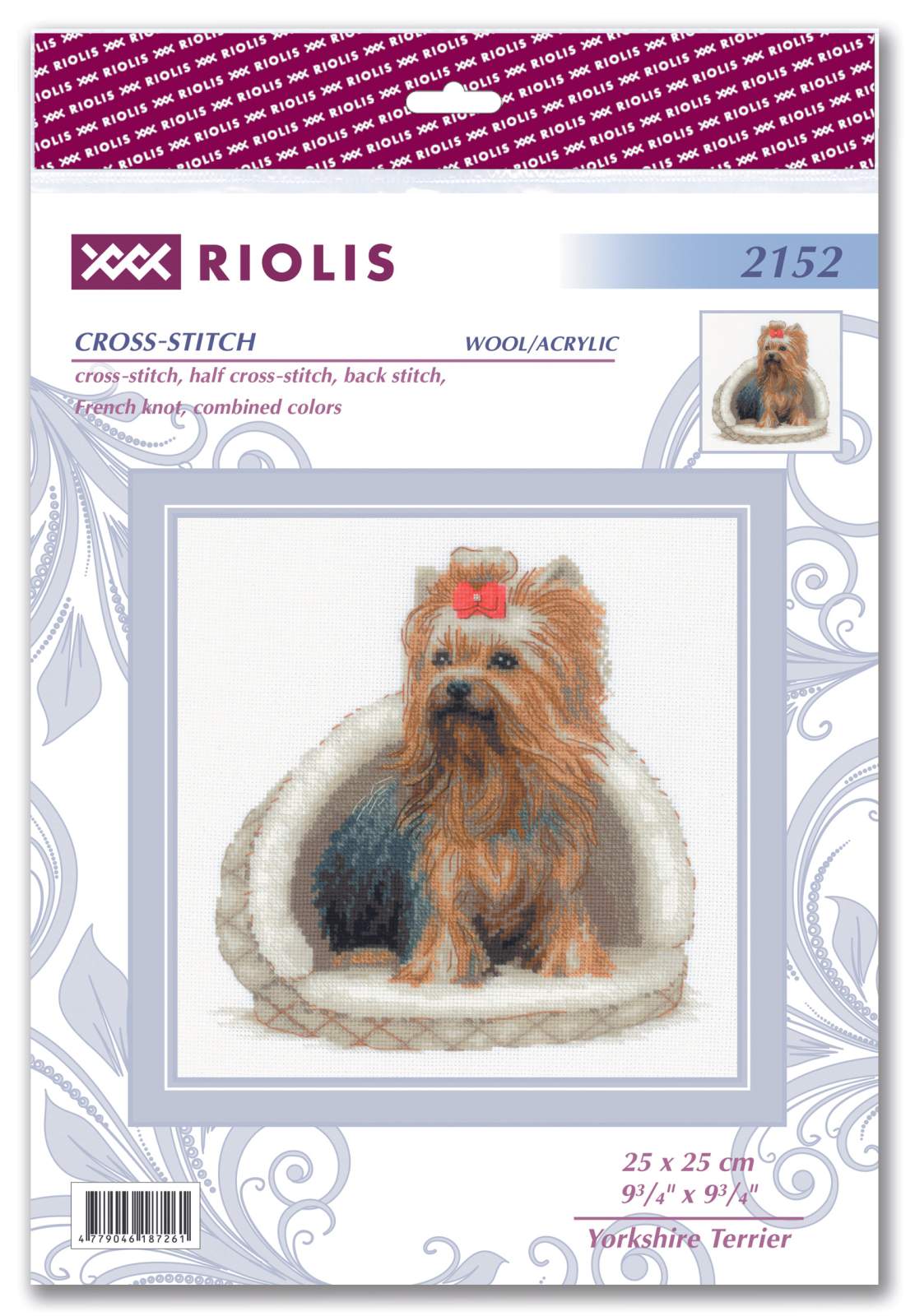 Kreuzstichset – „Treuer Begleiter: Yorkshire Terrier“ – Riolis 2152