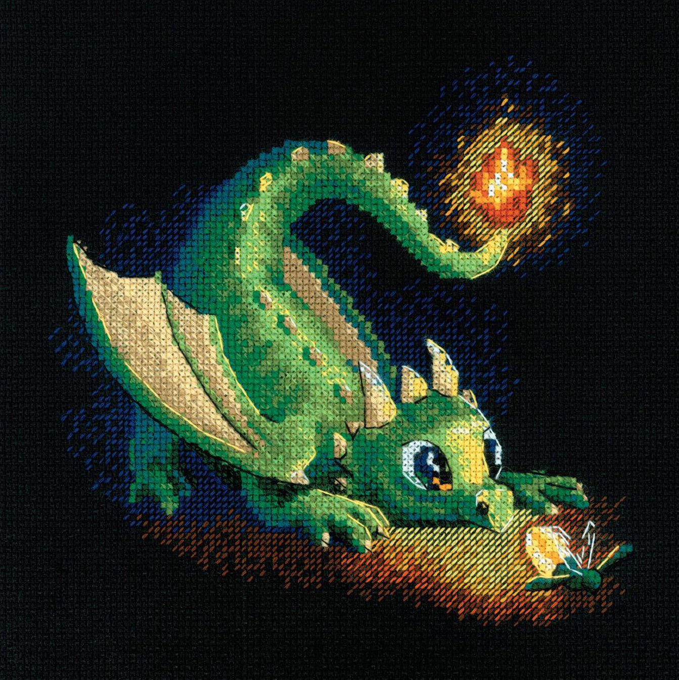 Cross Stitch Embroidery Kit - "Naughty Sparkles" - Riolis 2160