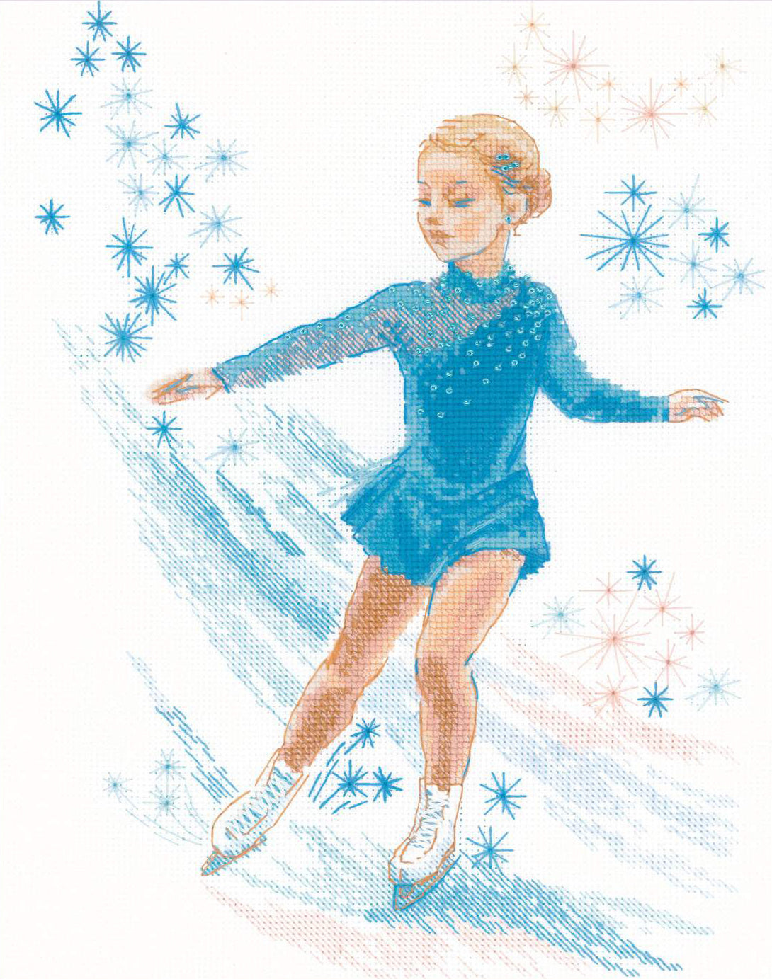 Cross Stitch Kit - "Beauty on Ice" - Riolis 2202