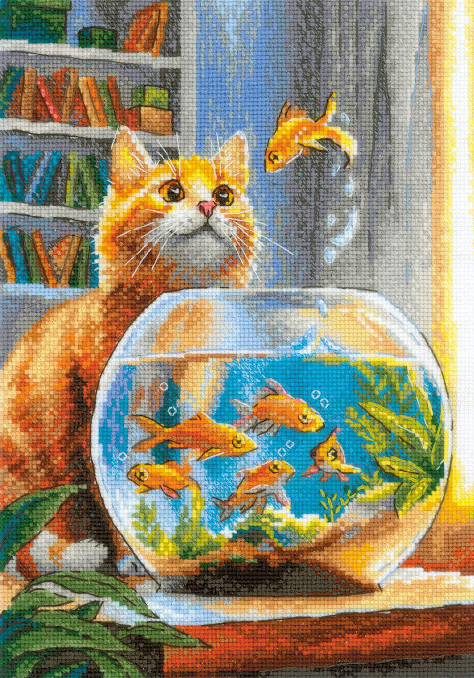 Kreuzstichset – „Ginger Observer“ – Riolis 2218