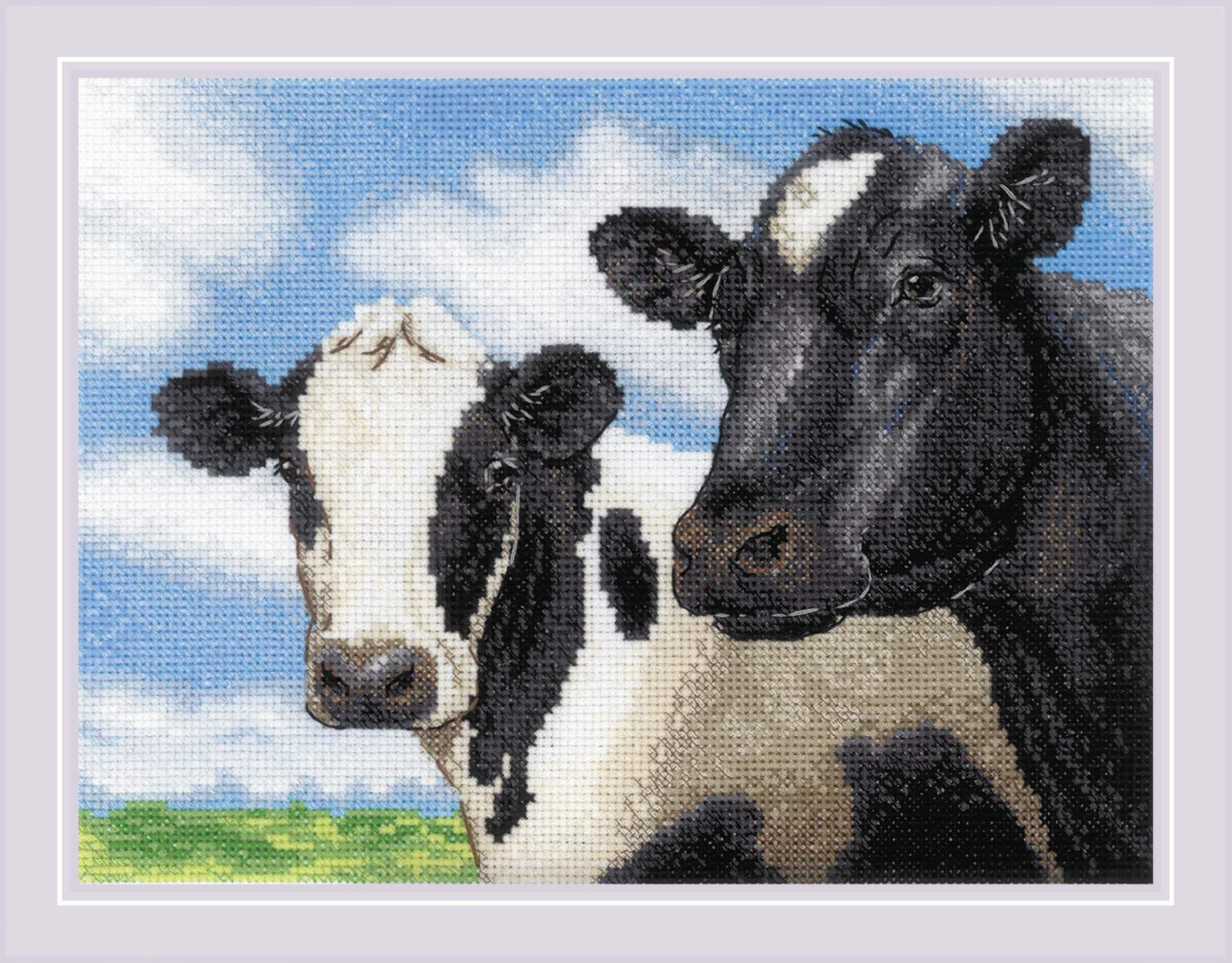 Riolis Cross Stitch Kit - Cows, 2237