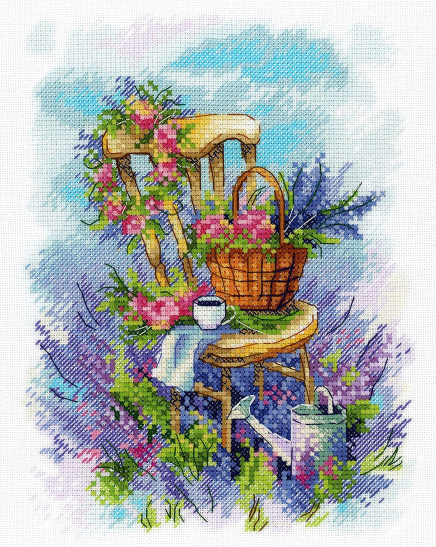 Lavender breakfast - SA-061 MP Studia - Kit de punto de cruz