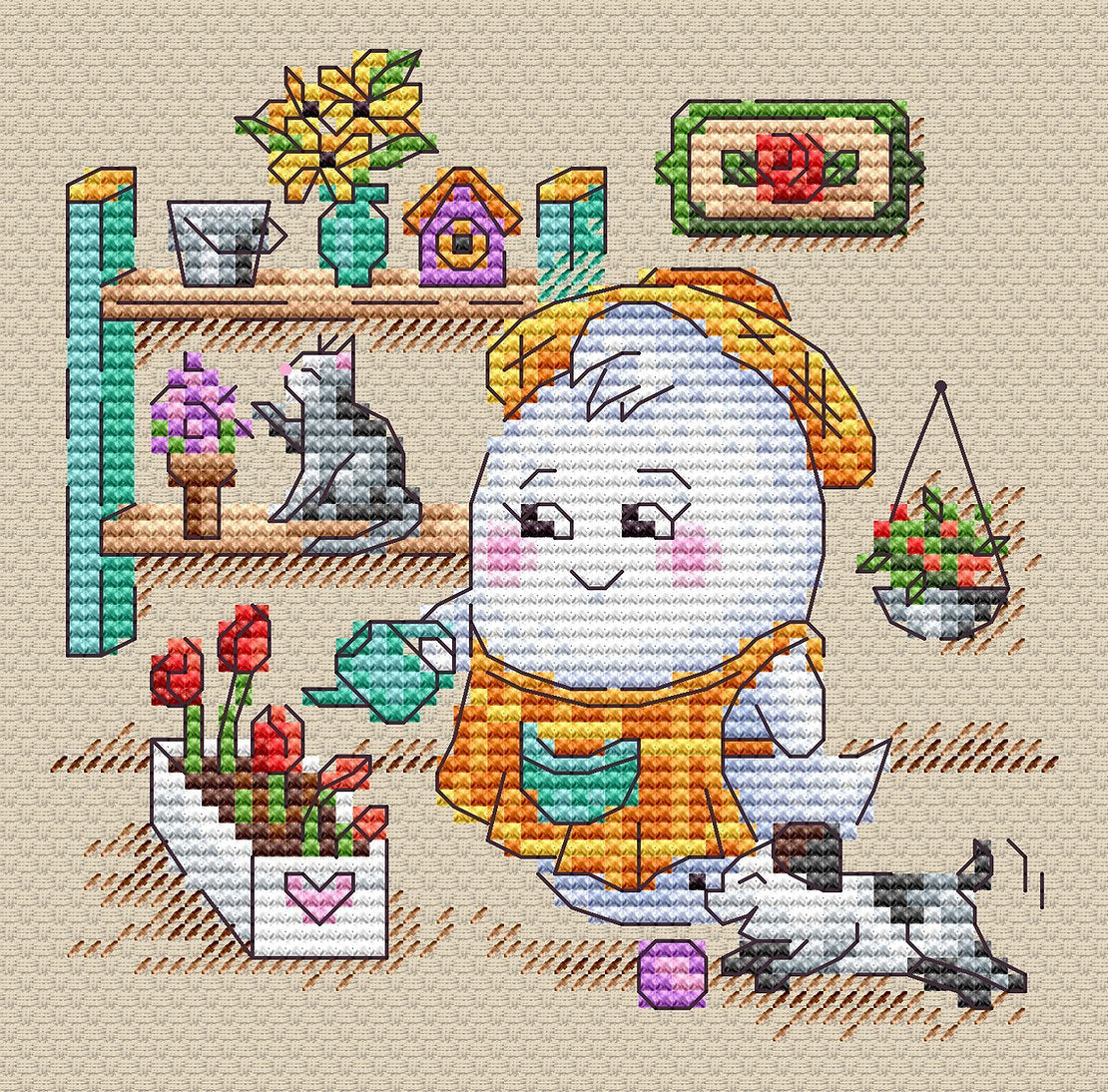 Florist – SM-762 MP Studia – Kreuzstichset