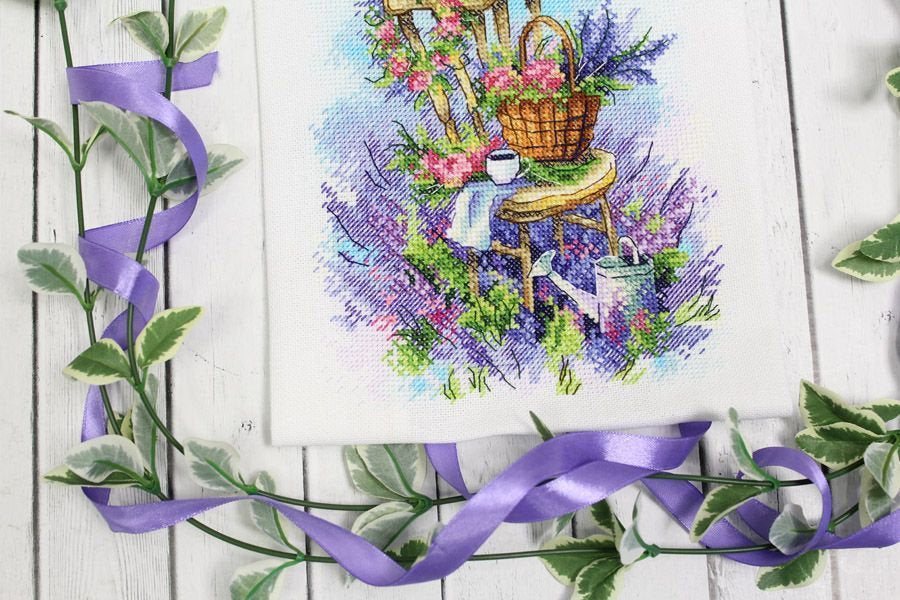 Lavender breakfast - SA-061 MP Studia - Kit de punto de cruz