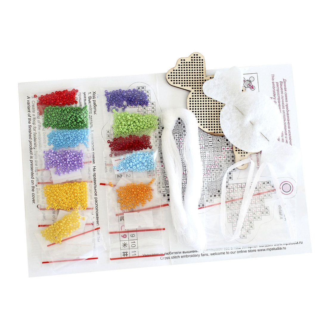 Süßigkeiten. Weihnachtsschmuck – SO-064 MP Studia – Kit mit Perle