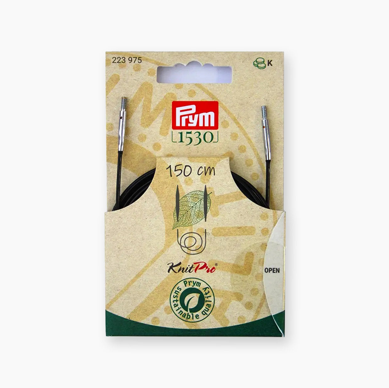 Kordel für Prym Natural Rundstricknadeln – Fadenersatzzubehör zum Stricken und Häkeln