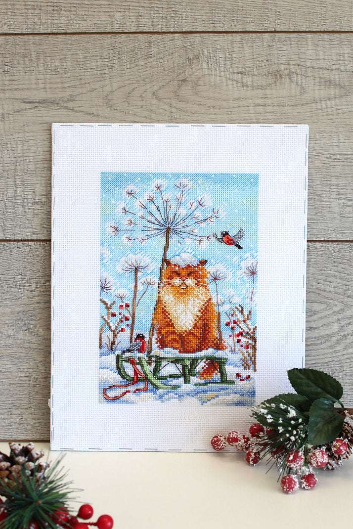 Snow Covered - SNV-751 MP Studia - Cross Stitch Kit