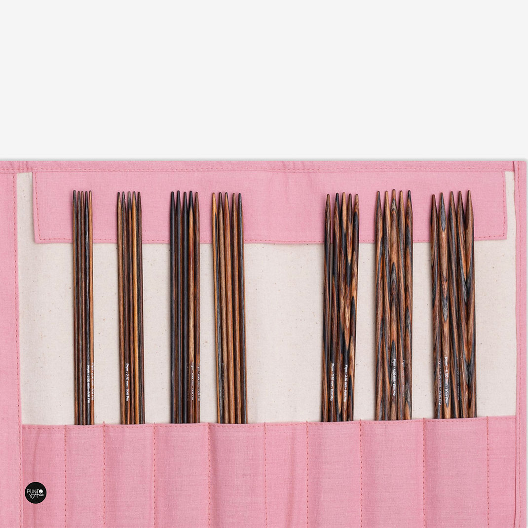 Prym 223807 Natural Doppelspitznadel-Set 20 cm: Präzises und elegantes Stricken im vielseitigen Set