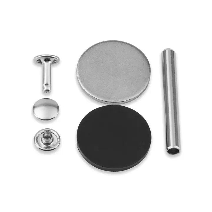 Remaches Tubulares Plateados Ø 9 mm - 4-6mm de Prym 403171: Resistencia y Estilo para tus Proyectos de Remachado