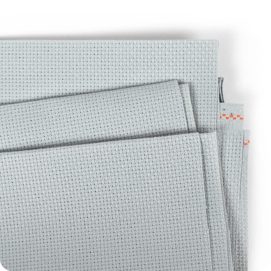 Tela Fein-Aida 18 ct. 3793/718 Confederate Gray Zweigart para Punto de Cruz