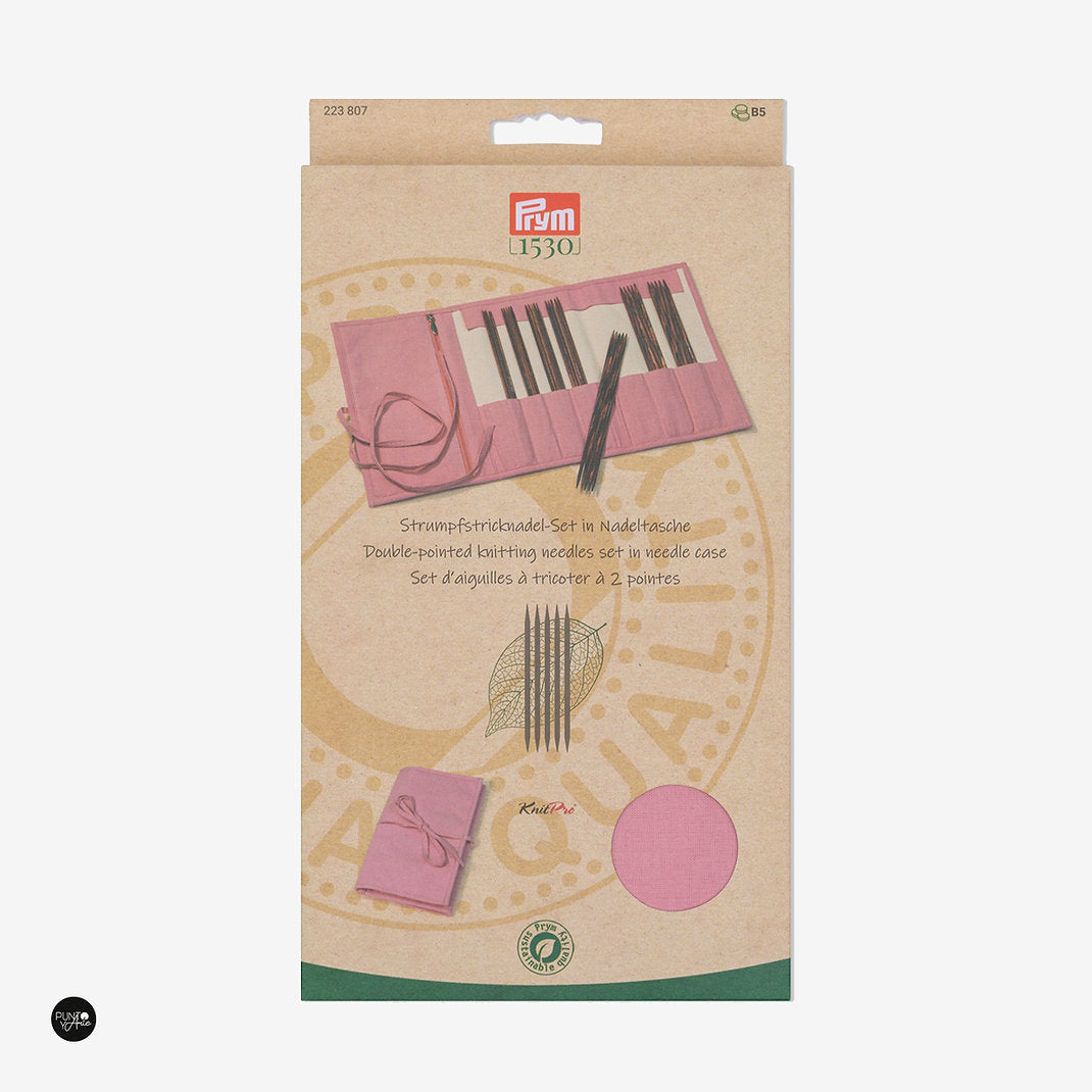 Prym 223807 Natural Doppelspitznadel-Set 20 cm: Präzises und elegantes Stricken im vielseitigen Set