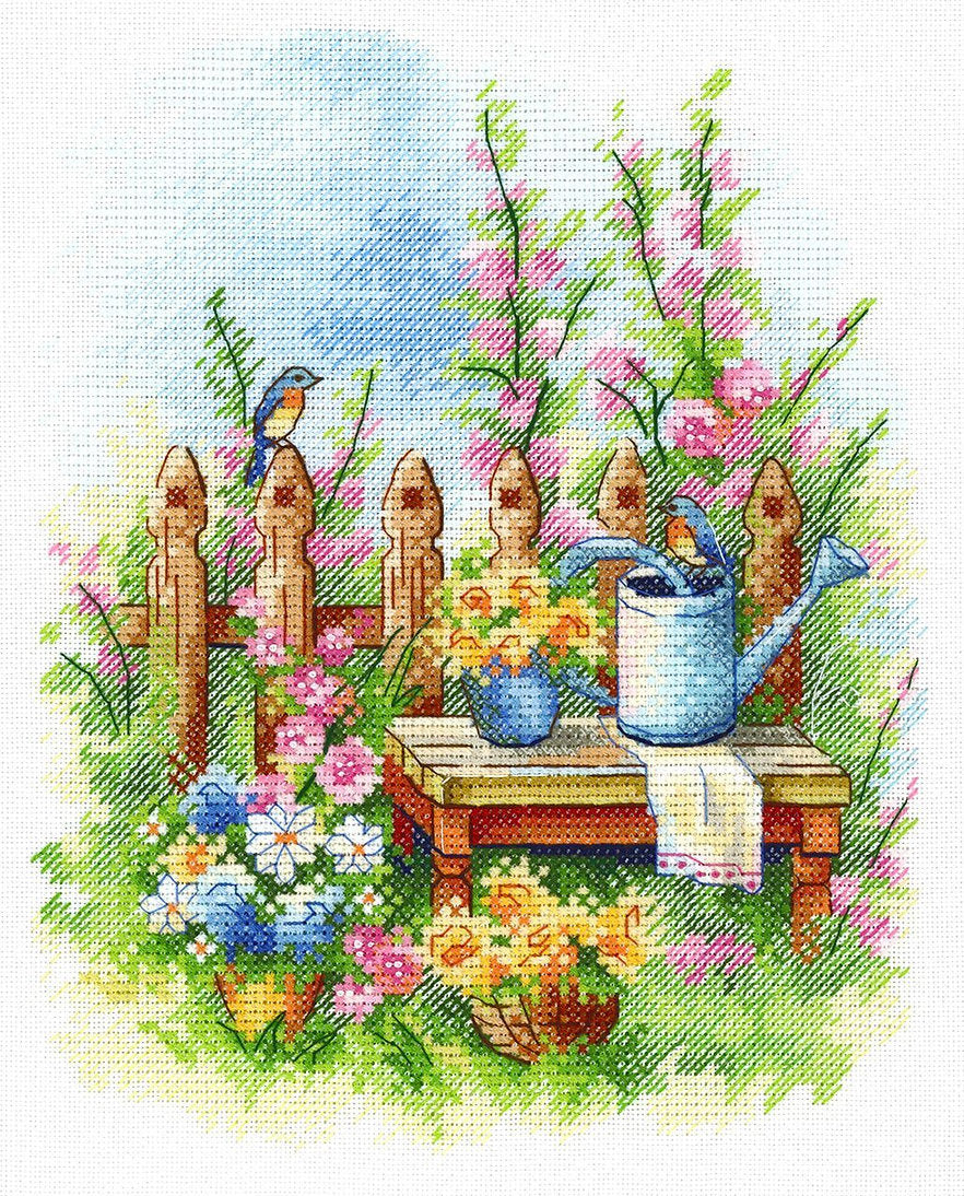 Blooming Garden - SA-067 MP Studia - Cross Stitch Kit