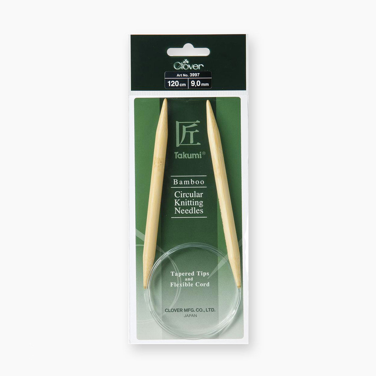 Agujas Circulares de Bambú Takumi Clover - 120 cm para Tejidos Perfectos
