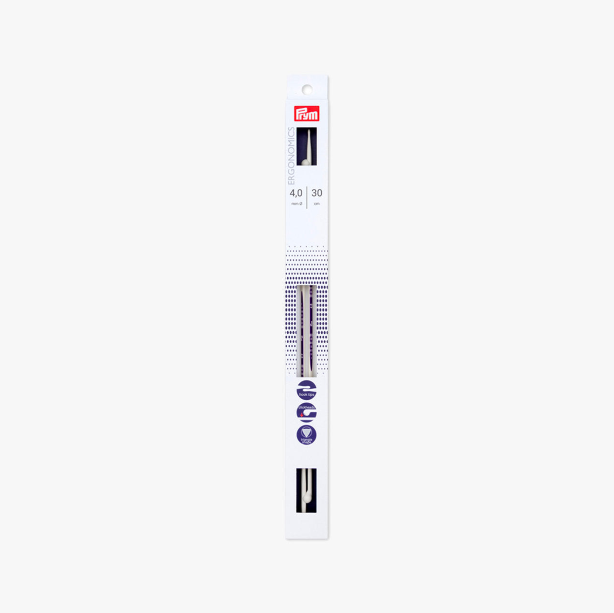 Prym ergonomic knitting needles with click head