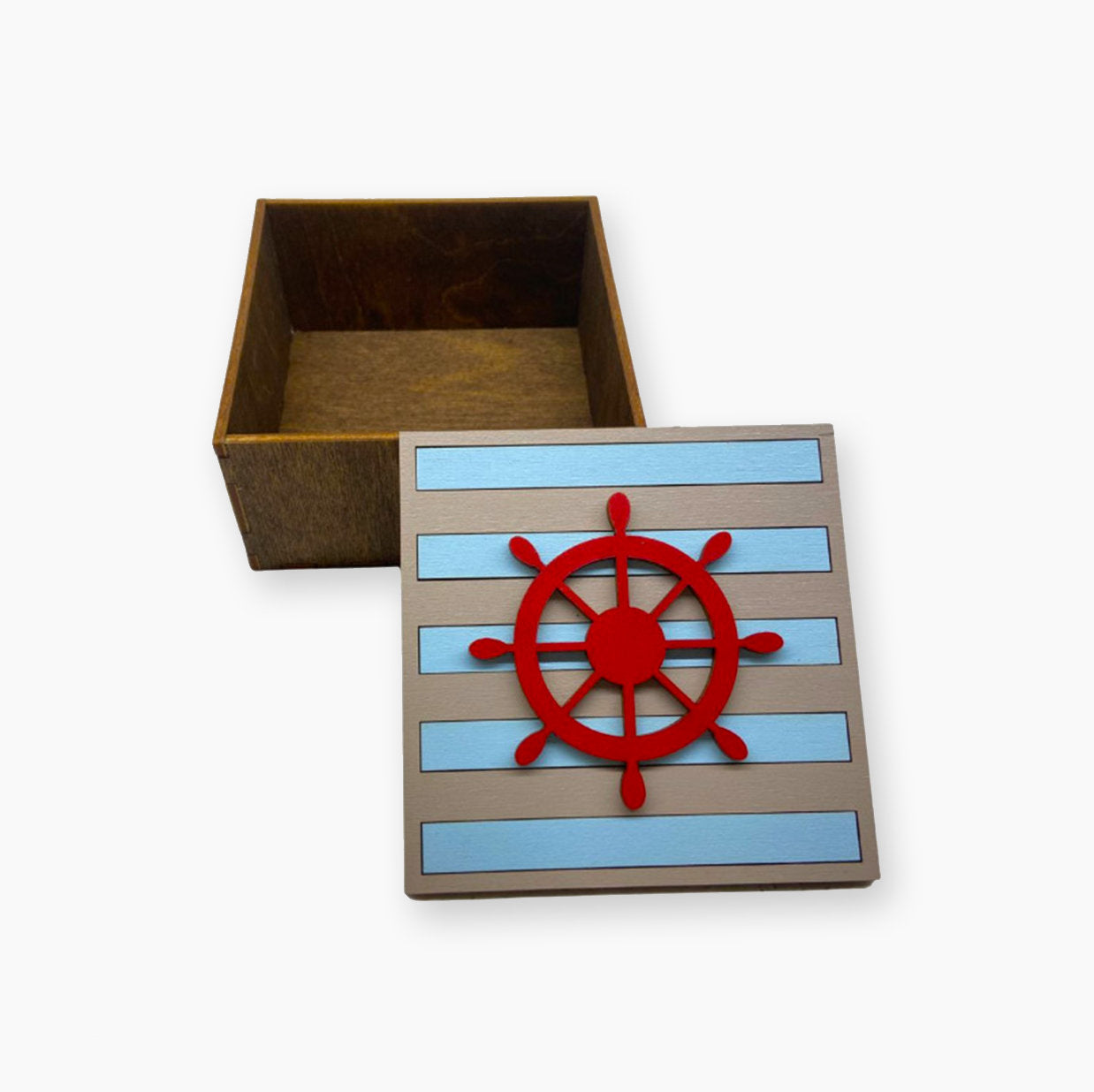Holz-Organizer-Box mit Lenkrad-Design – Wizardi KF057/20