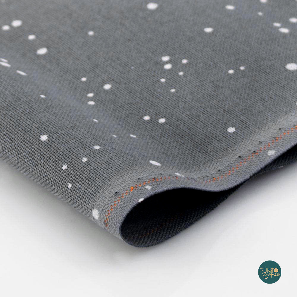 Tela Lugana 25 ct. 3835/7419 - Zweigart (Color Basalt Splash) - Tela para Punto de Cruz
