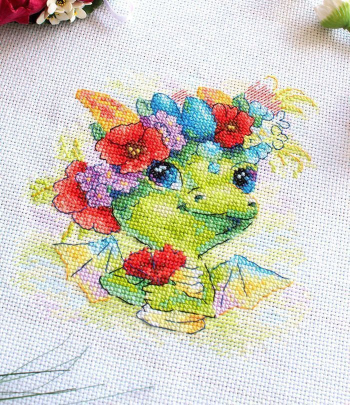 Romantic dragon - SM-758 MP Studia - Kit de punto de cruz