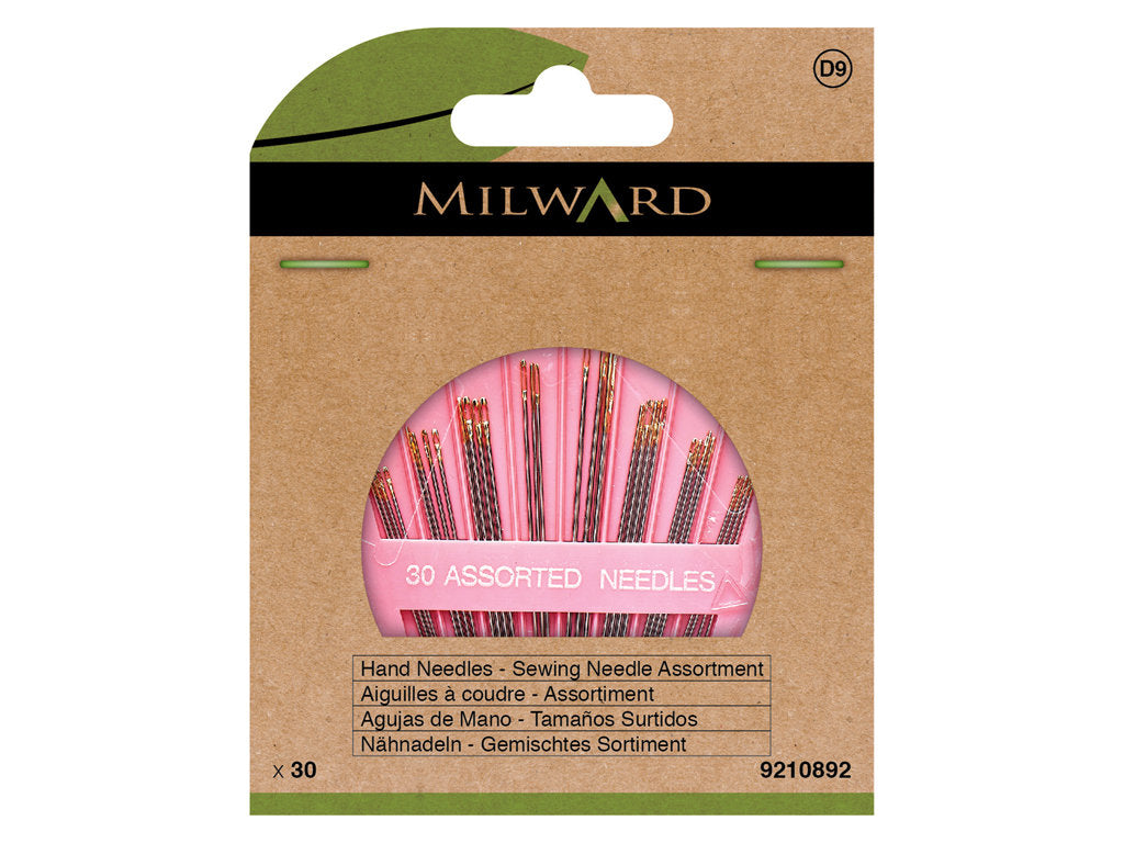 Milward Needle Set for Manual Sewing - Variety of 30 All-Purpose Needles