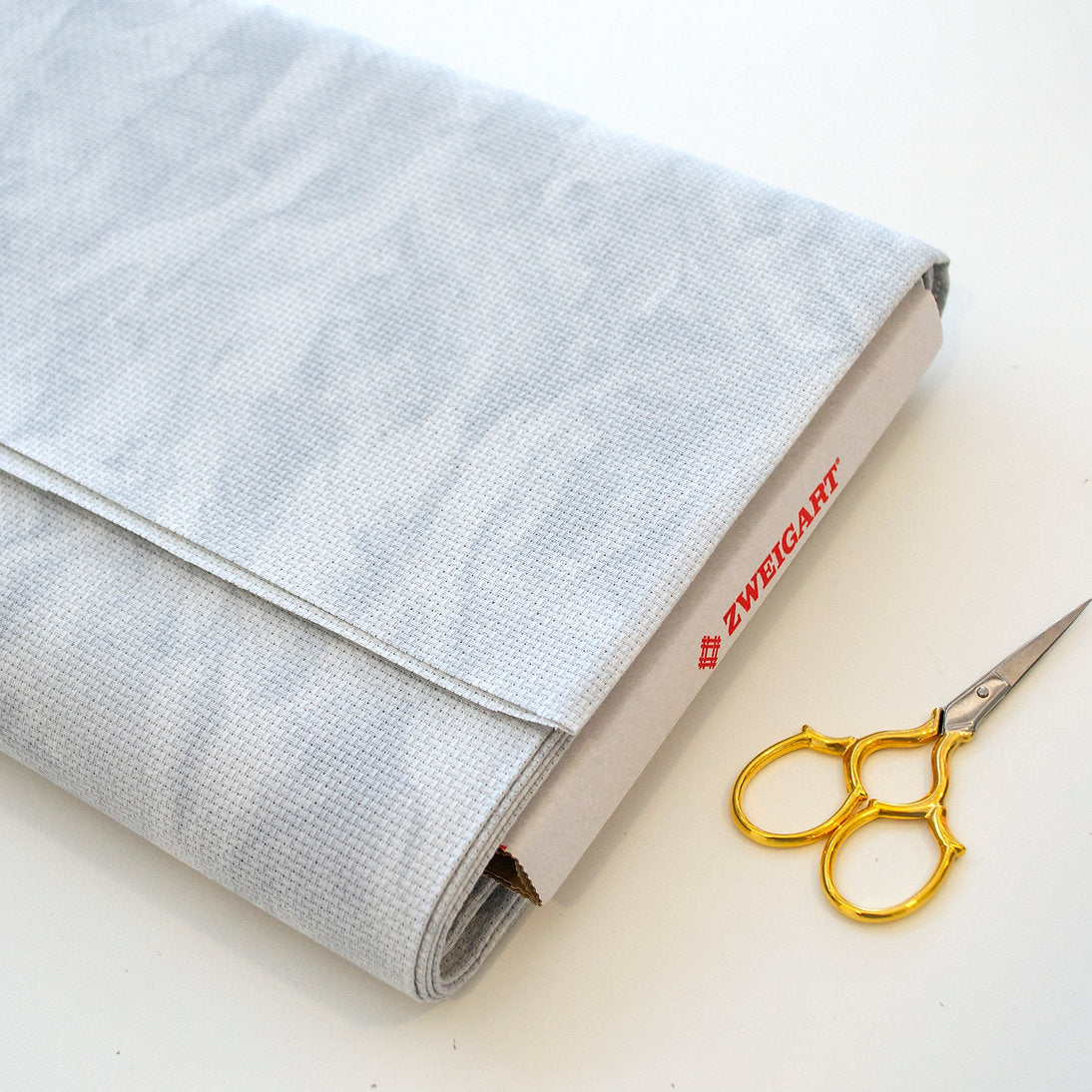 3706/7729 Tela AIDA 14 ct. Marmoleada Gris vintage ZWEIGART para Punto de Cruz