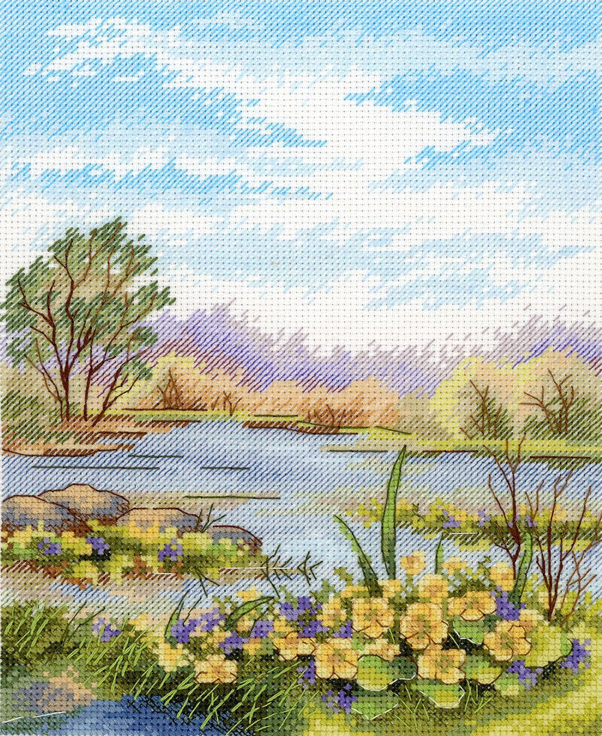Kit de Punto de Cruz 'Forest Pond' - SNV-833 MP Studia