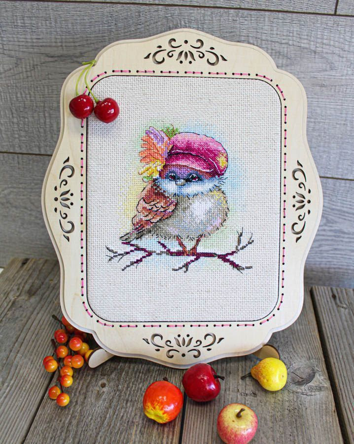 Kit de Punto de Cruz 'Stylish sparrow' - SM-732 MP Studia