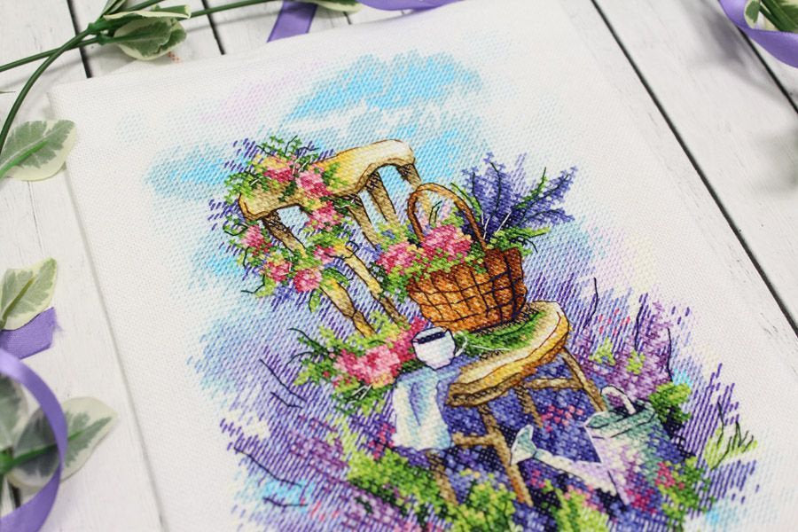 Lavender breakfast - SA-061 MP Studia - Kit de punto de cruz