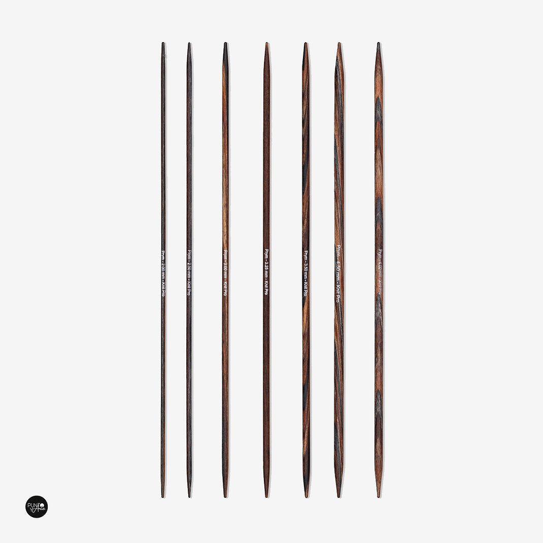 Prym 223807 Natural Doppelspitznadel-Set 20 cm: Präzises und elegantes Stricken im vielseitigen Set
