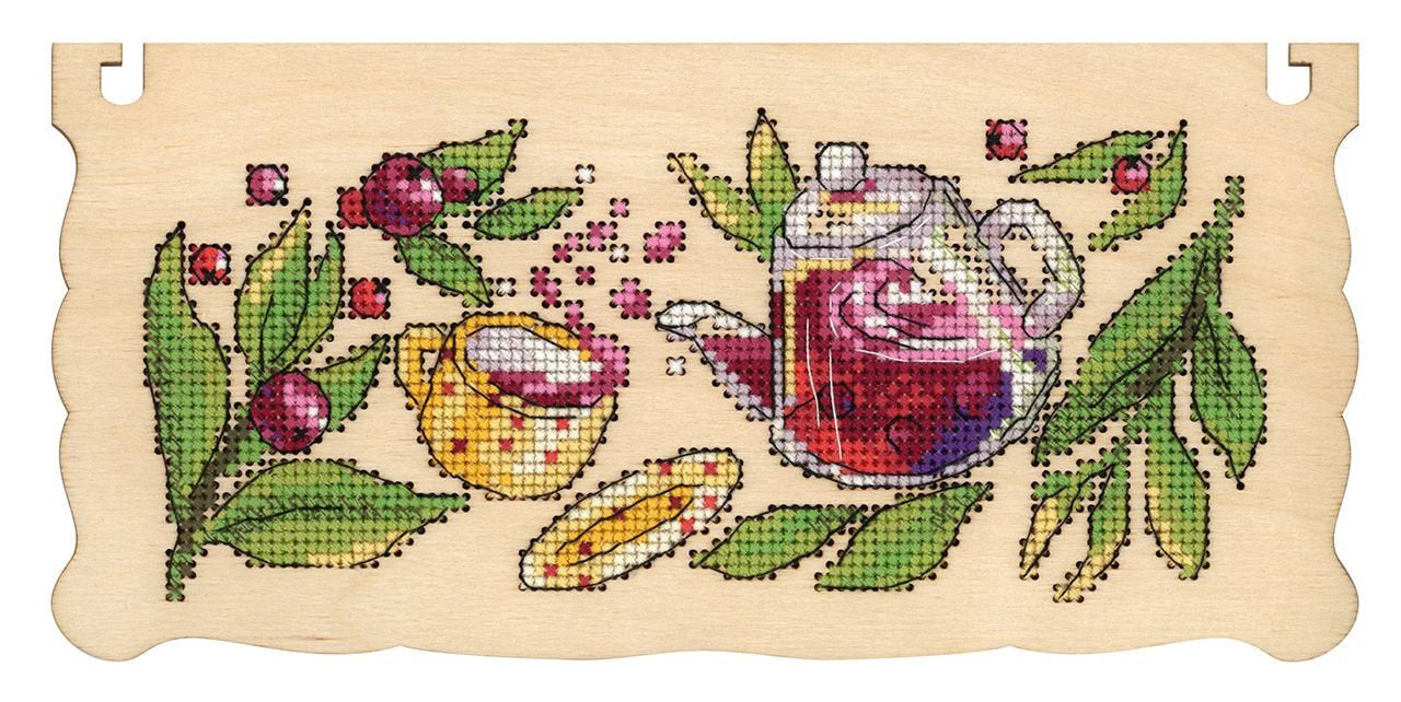 Kit de Punto de Cruz 'Tea box. Berry tea party' - SO-084 MP Studia