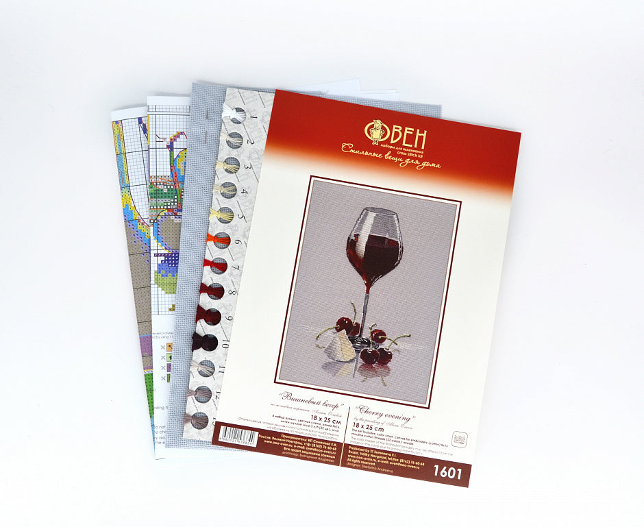 Kreuzstichset „Kirschabend“ 1601 Oven