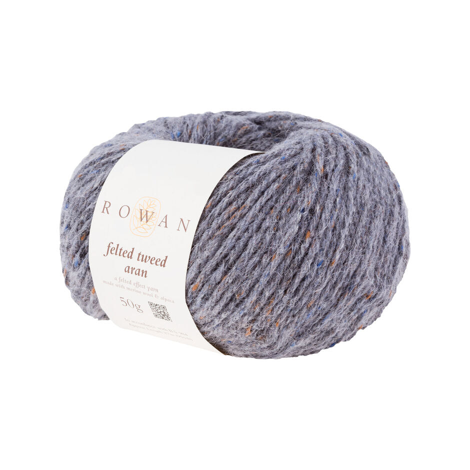 Lana Rowan Felted Tweed Aran - Calidez Rústica para Tejidos de Invierno