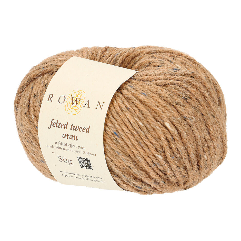 Lana Rowan Felted Tweed Aran - Calidez Rústica para Tejidos de Invierno