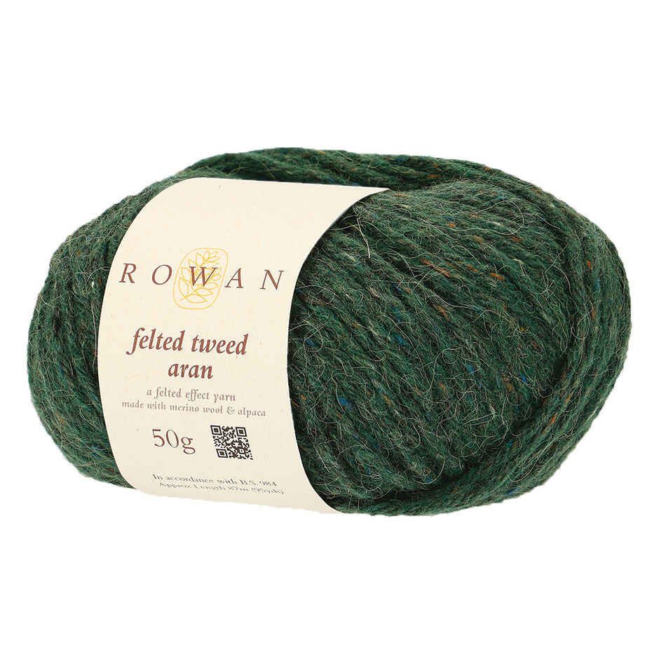 Lana Rowan Felted Tweed Aran - Calidez Rústica para Tejidos de Invierno