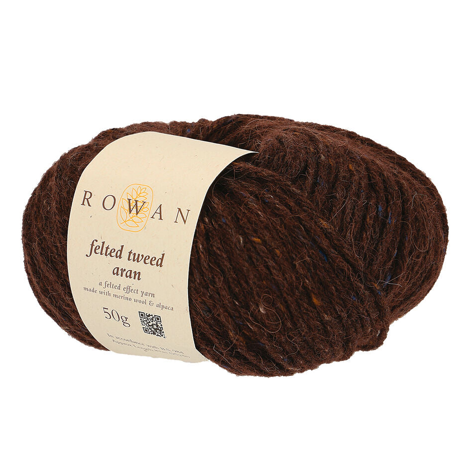 Lana Rowan Felted Tweed Aran - Calidez Rústica para Tejidos de Invierno