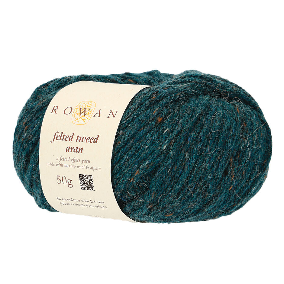 Lana Rowan Felted Tweed Aran - Calidez Rústica para Tejidos de Invierno