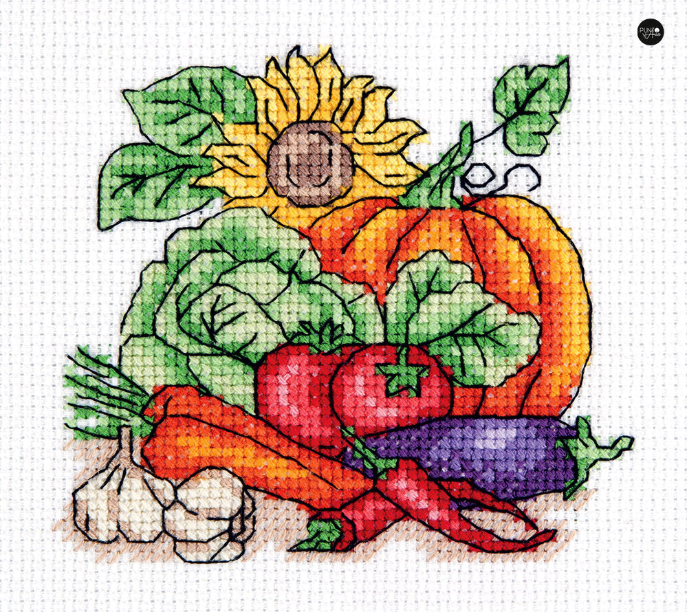 Kit de Punto de Cruz Klart 8-264 "Cosecha de Otoño"